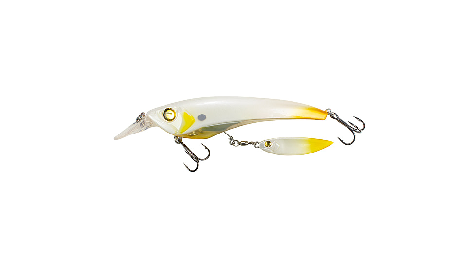 Lunkerhunt Boshi Blade Bait, Bone Orange, 4.3in &amp; 5/8 oz, UNSPJKB07
