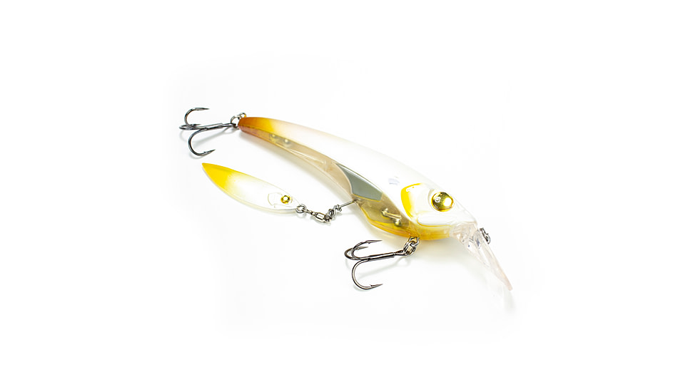 Lunkerhunt Boshi Blade Bait, Bone Orange, 4.3in &amp; 5/8 oz, UNSPJKB07