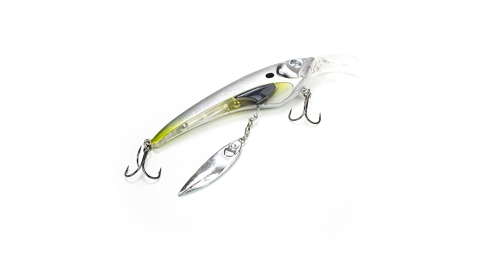 Lunkerhunt Boshi Blade Bait, Chrome, 4.3in &amp; 5/8 oz, UNSPJKB06