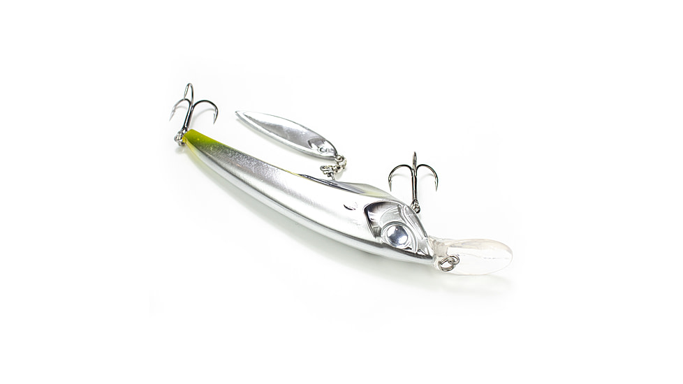 Lunkerhunt Boshi Blade Bait, Chrome, 4.3in &amp; 5/8 oz, UNSPJKB06