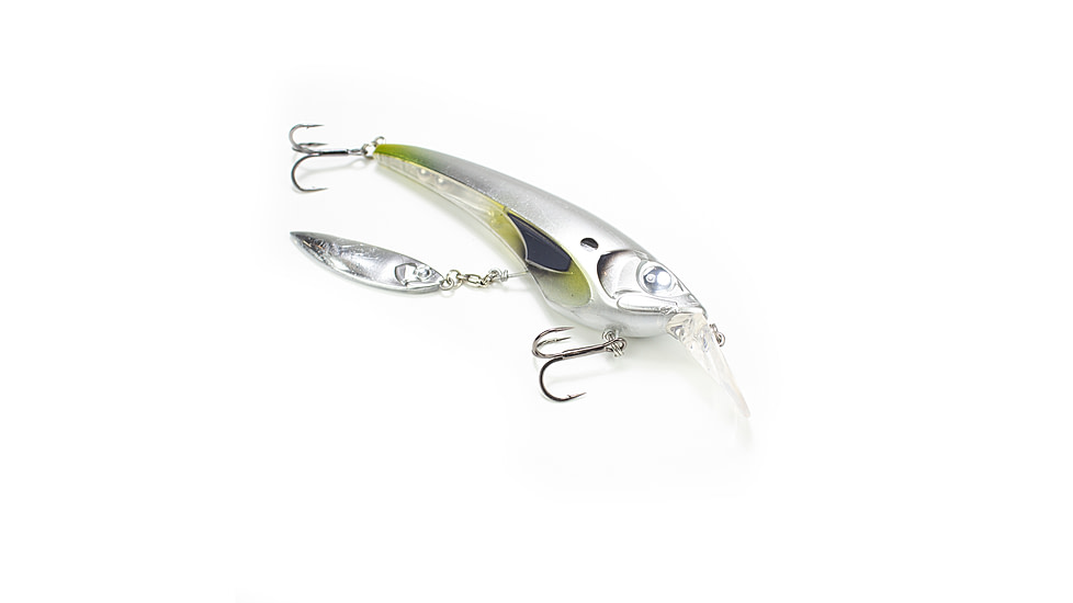 Lunkerhunt Boshi Blade Bait, Chrome, 4.3in &amp; 5/8 oz, UNSPJKB06