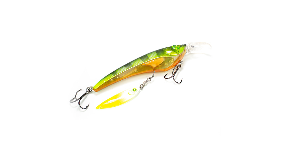 Lunkerhunt Boshi Blade Bait, Fire Tiger, 4.3in &amp; 5/8 oz, UNSPJKB08