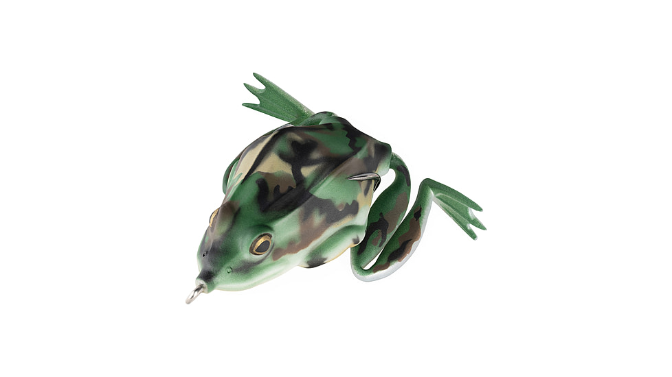 Lunkerhunt Combat Frog Bait Topwater, 1, 2.5in, Fox Trot, CF04