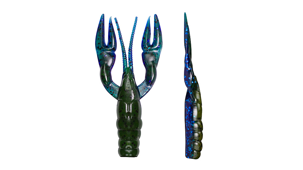 Lunkerhunt Finesse Craw Creature Bait, 8 Pack, 3in, Okeechobee Craw, 8-FC05