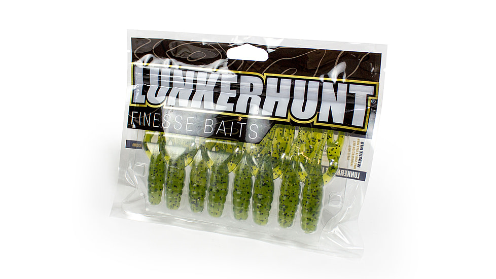 Lunkerhunt Finesse Craw Creature Bait, 8 Pack, 3in, Watermelon Seed, 8-FC02