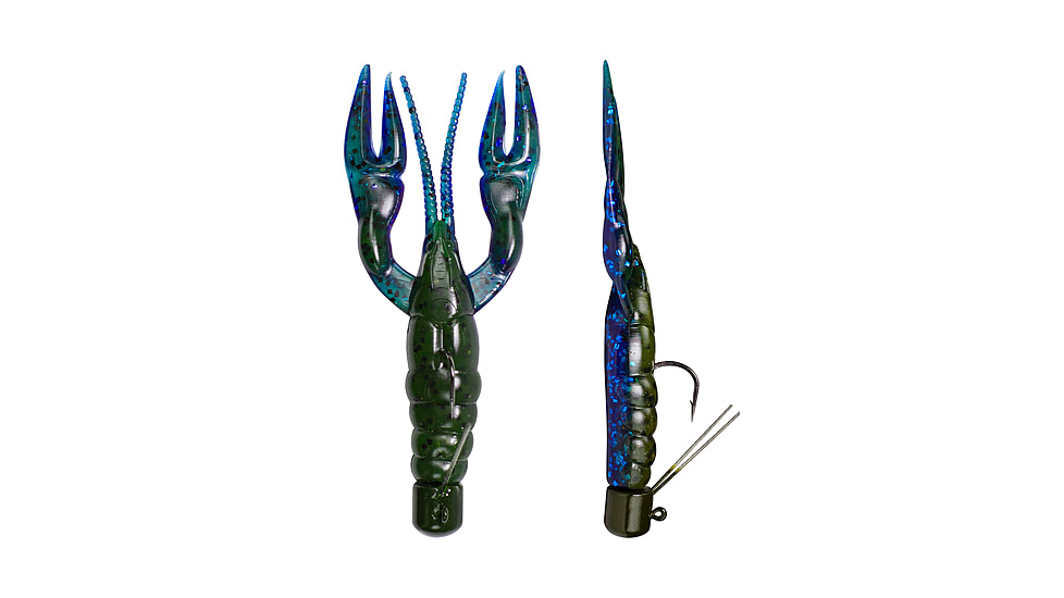 Lunkerhunt Finesse Craw Creature Bait, 1, 3in, Okeechobee Craw, FC05