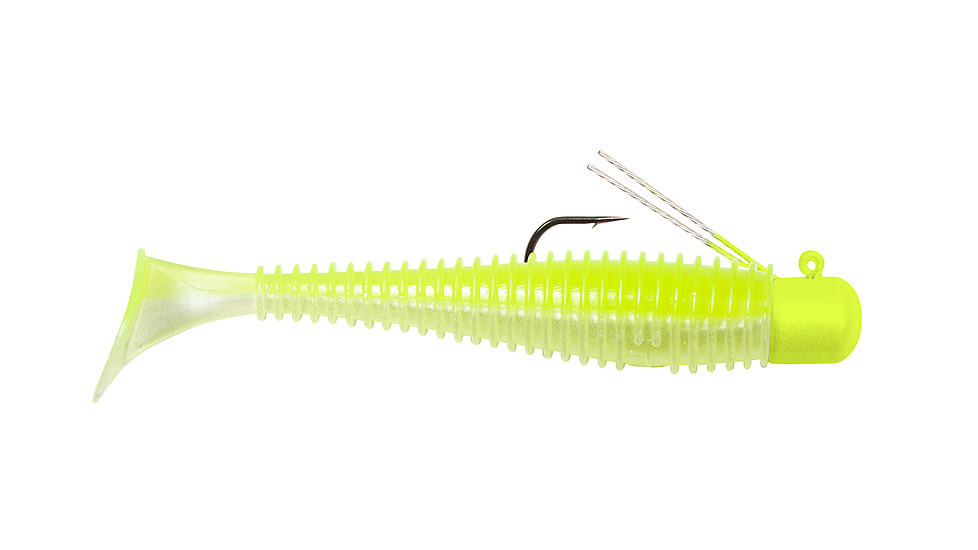Lunkerhunt Finesse Swimbaits, 1, 3in, Chartreuse Shad, FS09