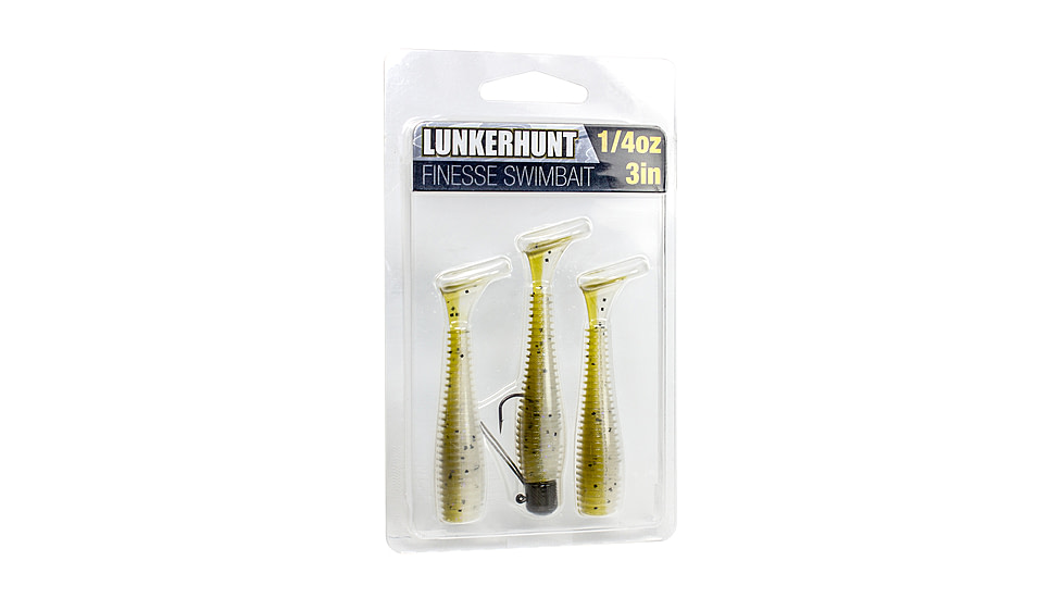 Lunkerhunt Finesse Swimbaits, 1, 3in, Perfect Pumpkin, FS06