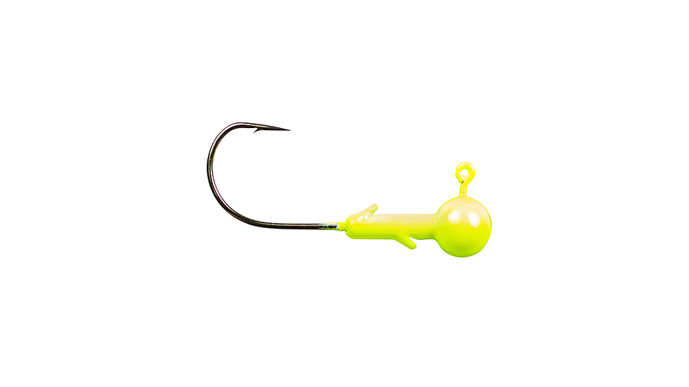 Lunkerhunt Gamefish Ball Head Jig, Gloss Chartreuse, 3/16 oz, JGFBG202