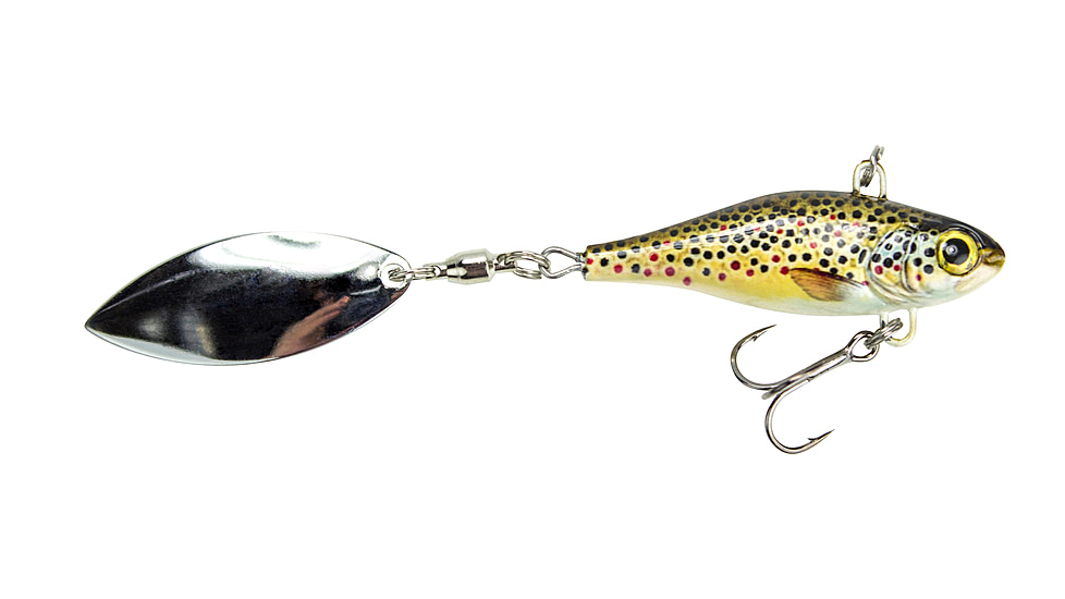 Lunkerhunt Hatch Spin Bait, Brown Trout, 2in &amp; 1 oz, HASP03