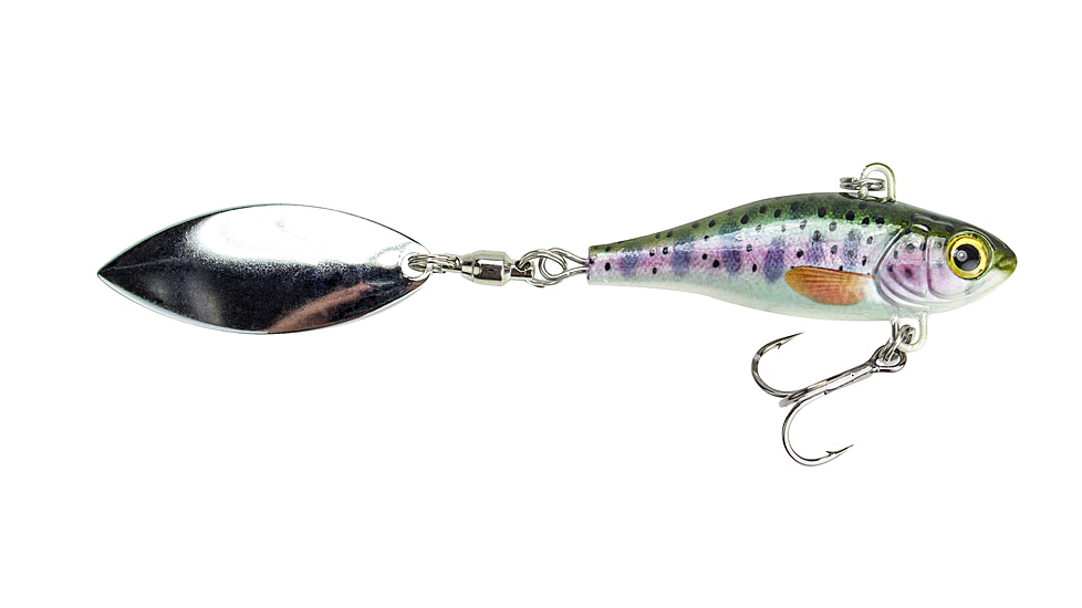 Lunkerhunt Hatch Spin Bait, Rainbow, 2in &amp; 1 oz, HASP12