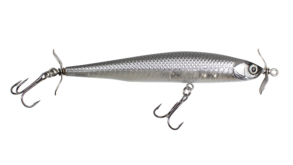 Lunkerhunt Impact Agent Bait, Chrome, 3.5in &amp; 1/4 oz, IMAGT06