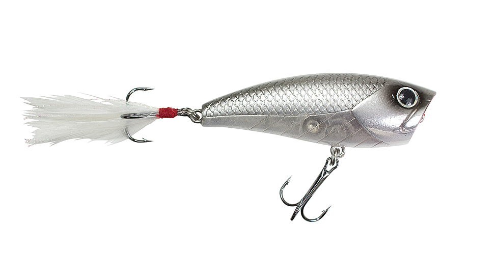 Lunkerhunt Impact Crush Bait, Chrome, 2.5in &amp; 1/3 oz, IMPOP04