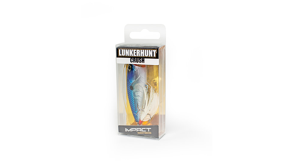 Lunkerhunt Impact Crush Bait, Patriot, 2.5in &amp; 1/3 oz, IMPOP03