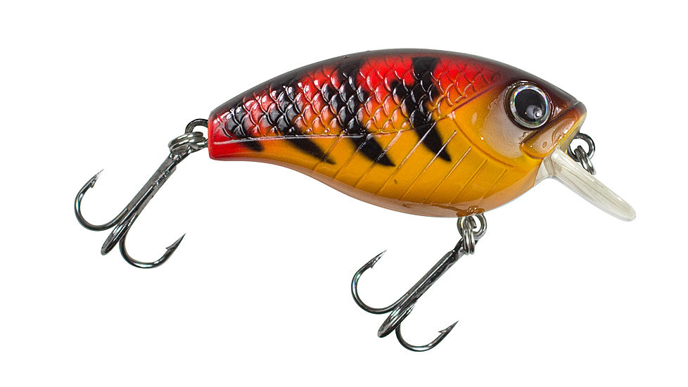 Lunkerhunt Impact Shock 2.5F Bait, Red Hot, 2in &amp; 3/8 oz, IMSBL05