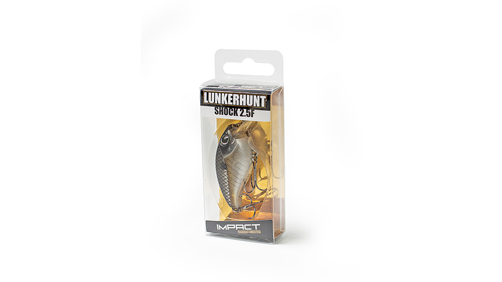 Lunkerhunt Impact Shock 2.5F Bait, Silver Side, 2in &amp; 3/8 oz, IMSBL02
