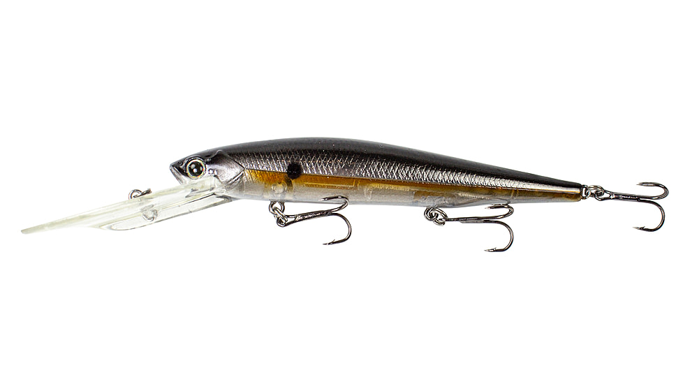 Lunkerhunt Impact Slash 12S Deep Diving Jerkbait, Silver Side, 4.3in &amp; 5/8 oz, ISLASH02