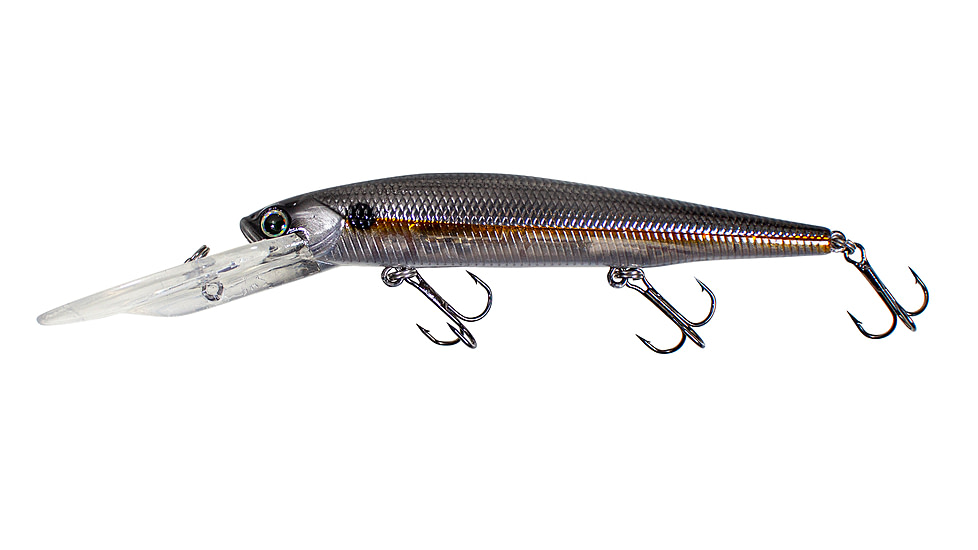 Lunkerhunt Impact Slash 12S Deep Diving Jerkbait, Silver Side, 4.3in &amp; 5/8 oz, ISLASH02