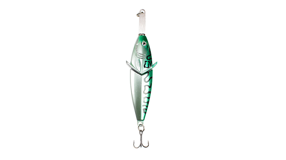 Lunkerhunt Knocking Jig, Green Mackerel, 4.25in &amp; 6 oz, KNJG4302