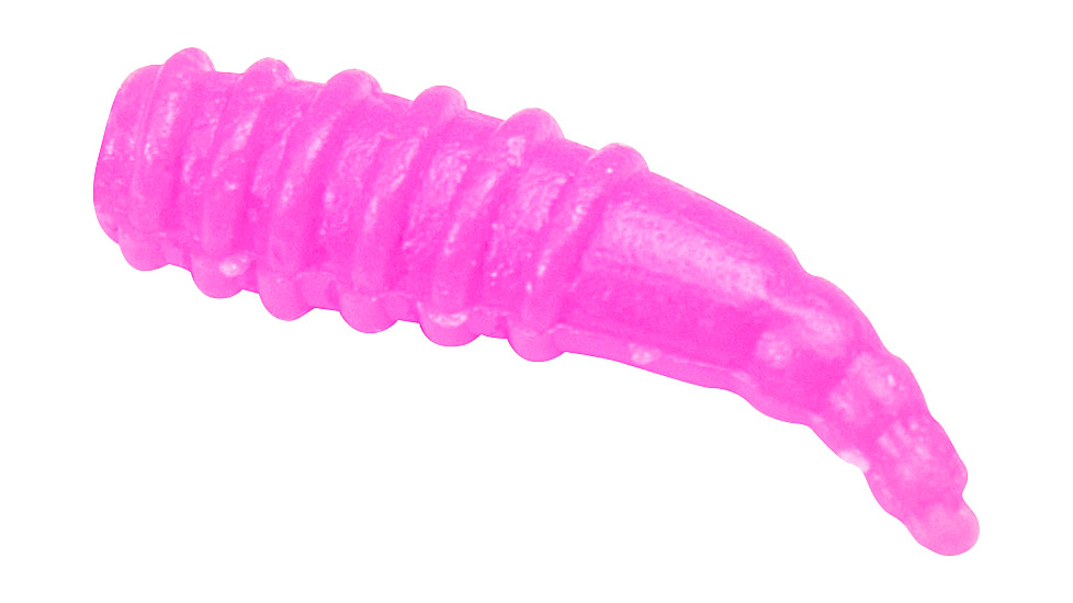 Lunkerhunt Larvae Bait Jar Soft Bait, 1, 1.5in, Pink, HLJ03