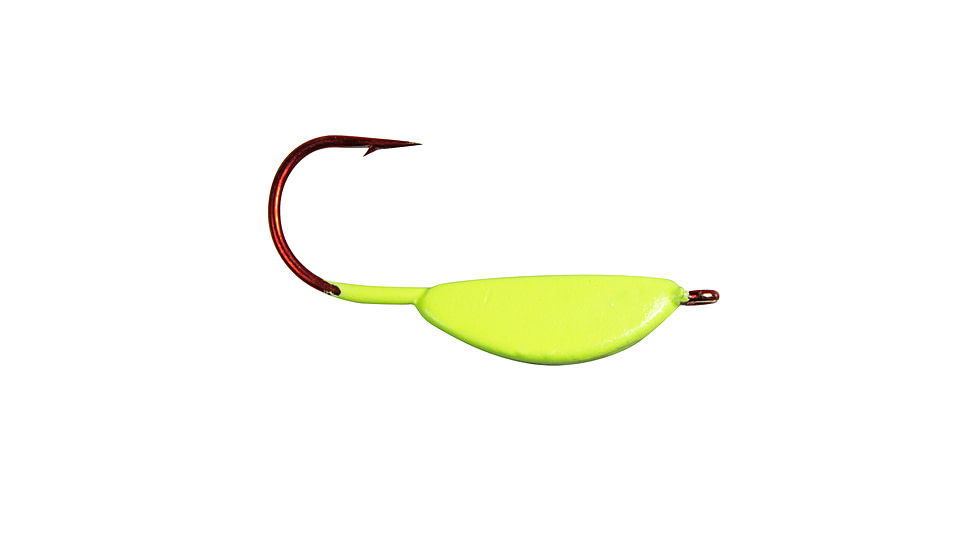 Lunkerhunt Lead Teary Jig, Chartreuse Glow, 1/8 oz, TJ02