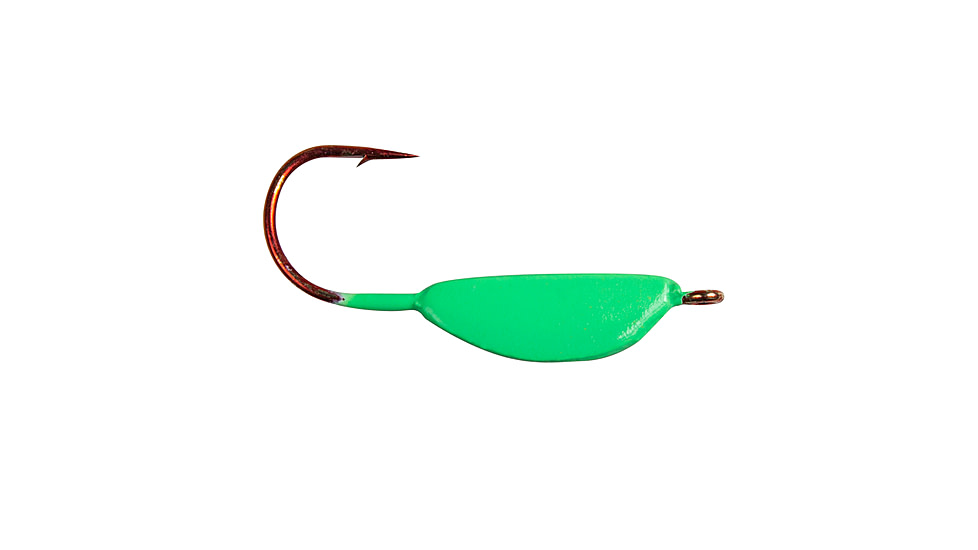 Lunkerhunt Lead Teary Jig, Fluorescent Green Glow, 1/8 oz, TJ04