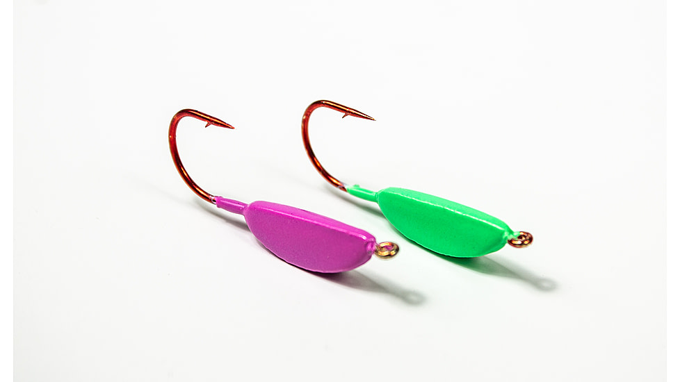Lunkerhunt Lead Teary Jig, Fluorescent Green Glow, 1/8 oz, TJ04