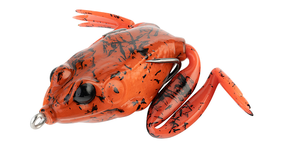 Lunkerhunt Lunker Frog Bait Topwater, 1, 2.25in, Fire Belly, LF08