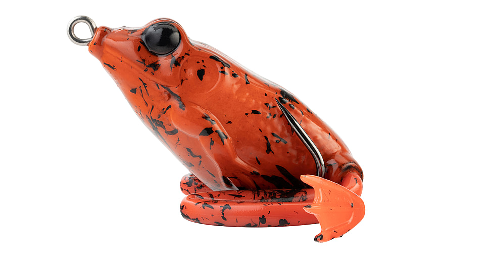 Lunkerhunt Lunker Frog Bait Topwater, 1, 2.25in, Fire Belly, LF08