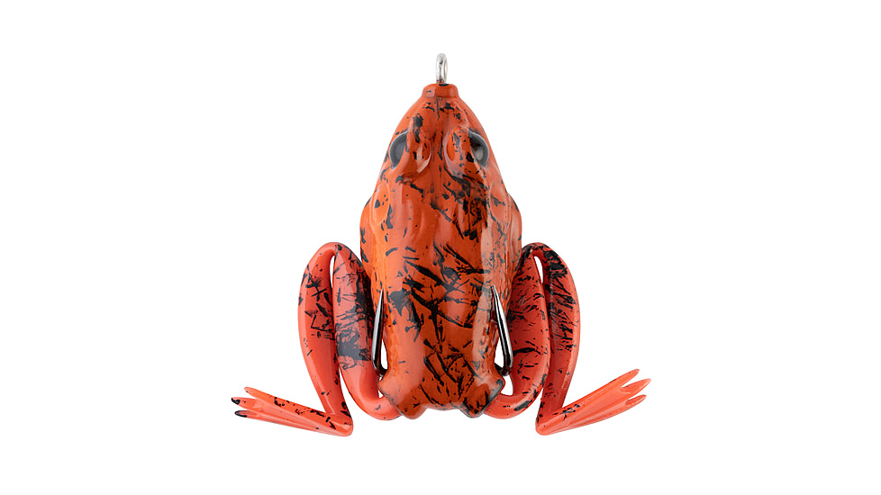 Lunkerhunt Lunker Frog Bait Topwater, 1, 2.25in, Fire Belly, LF08