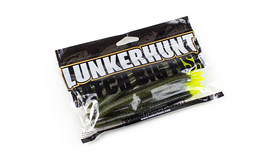 Lunkerhunt  Lunker Sticks Bait Soft Bait, 10, 5in, Pumpkin Nitro Tip, LHPSTS5050