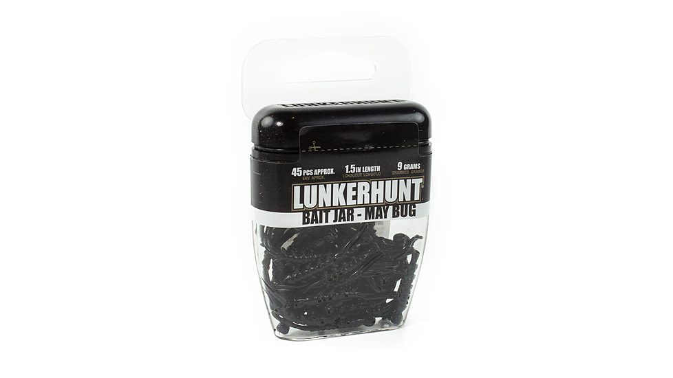 Lunkerhunt May Bug Bait Jar, Black, 1.5in &amp; 1/3 oz, HMB01