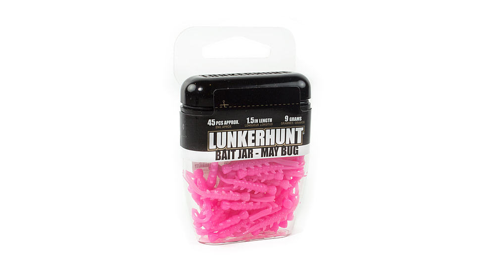 Lunkerhunt May Bug Bait Jar, Bubble Gum, 1.5in &amp; 1/3 oz, HMB02