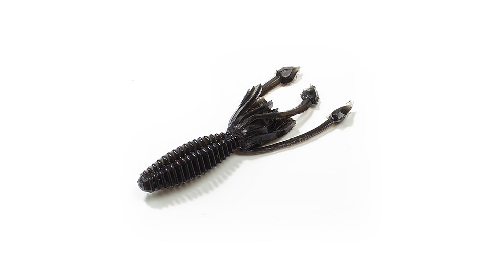 Lunkerhunt Micro Typhon Bait Tube, 10, 1.5in, Black, MSBTUBE04