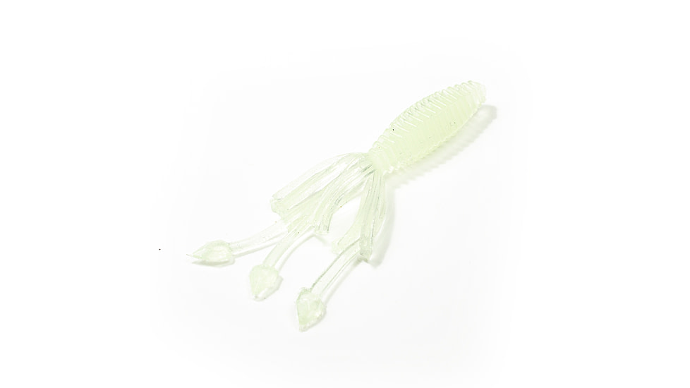 Lunkerhunt Micro Typhon Bait Tube, 10, 1.5in, Glow, MSBTUBE05