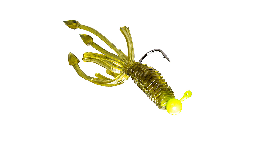 Lunkerhunt Micro Typhon Bait Tube, 10, 1.5in, Green Pumpkin, MSBTUBE01