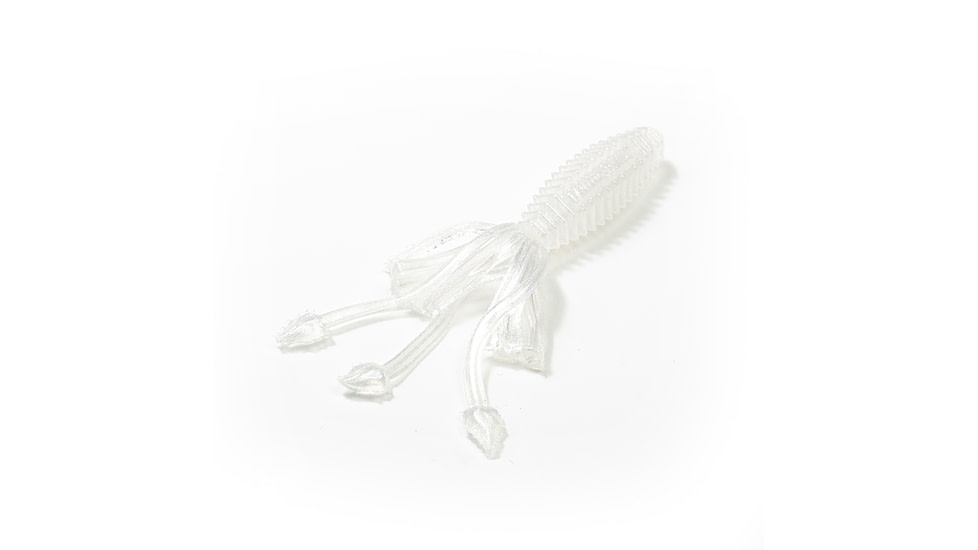 Lunkerhunt Micro Typhon Bait Tube, 10, 1.5in, Pearl White, MSBTUBE06