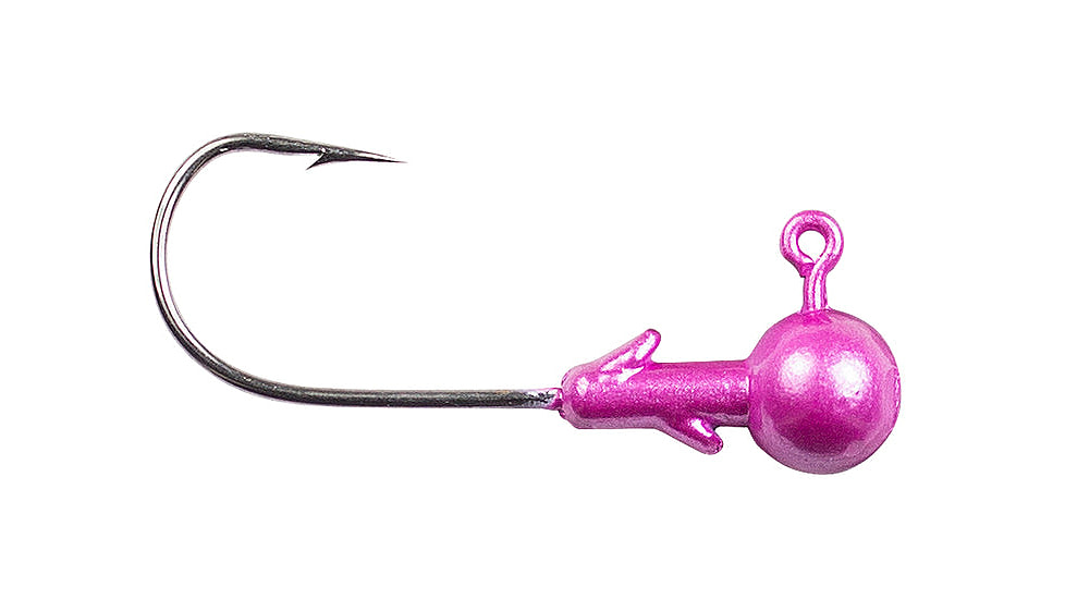 Lunkerhunt Panfish/Live Bait Ball Head Jig, Metallic Pink, 1/8 oz, JPLBM306