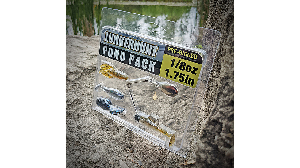 Lunkerhunt Pond Pack, Clear Water, 1.75in &amp; 1/8 oz, PDPKCW01