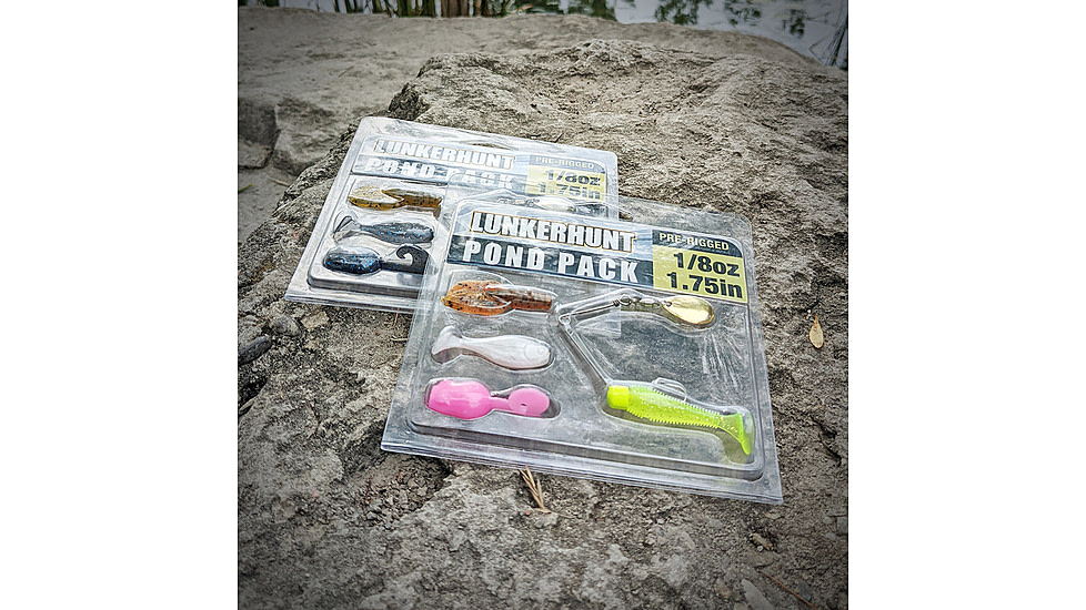 Lunkerhunt Pond Pack, Clear Water, 1.75in &amp; 1/8 oz, PDPKCW01
