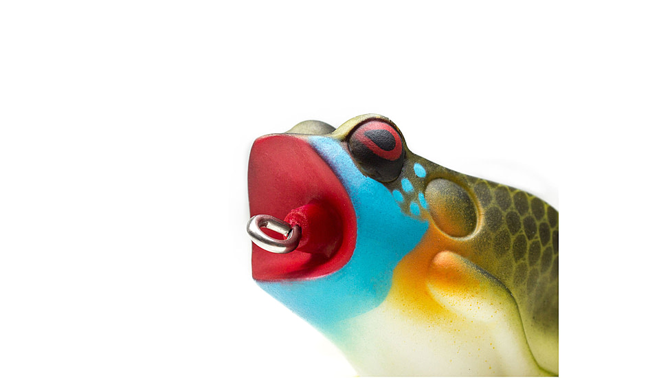 Lunkerhunt Popping Frog Bait Topwater, 1, 2.25in, Blue Gill, POP04