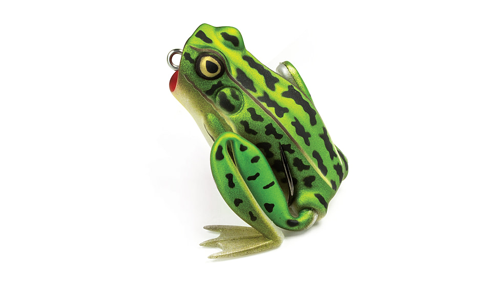 Lunkerhunt Popping Frog Bait Topwater, 1, 2.25in, Green Tea, POP01