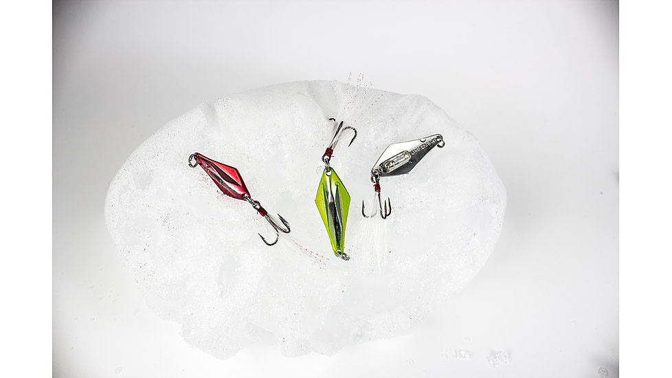Lunkerhunt Rattle Spud Bait, Silver Chartreuse, 1/8 oz, RS105