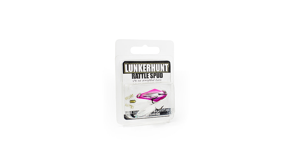 Lunkerhunt Rattle Spud Bait, Silver Pink, 1/8 oz, RS103