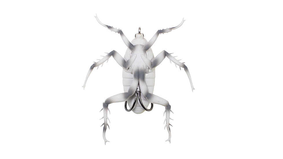 Lunkerhunt Reckless Roach Soft Bait, 1, 2in, Ash, HBRH04