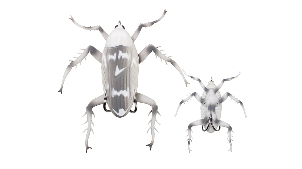 Lunkerhunt Reckless Roach Soft Bait, 1, 2in, Ash, HBRH04