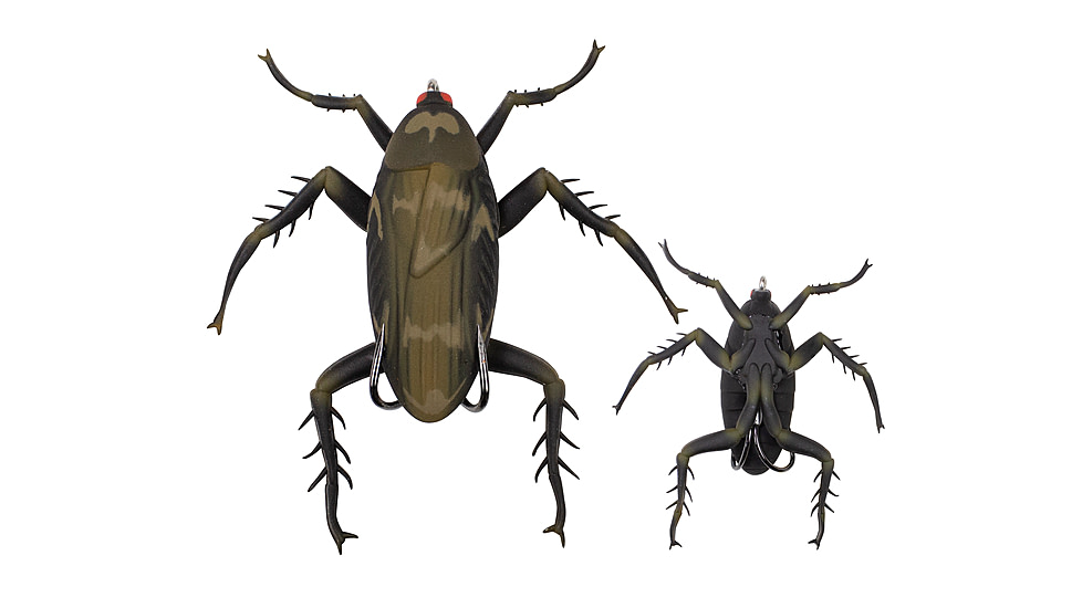 Lunkerhunt Reckless Roach Soft Bait, 1, 2in, Charcoal, HBRH05