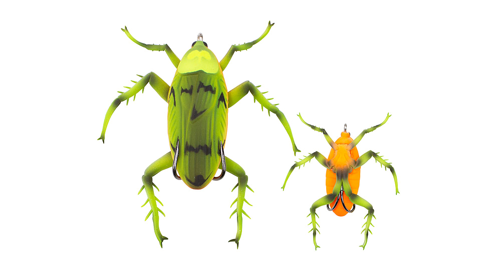 Lunkerhunt Reckless Roach Soft Bait, 1, 2in, Waterbug, HBRH03