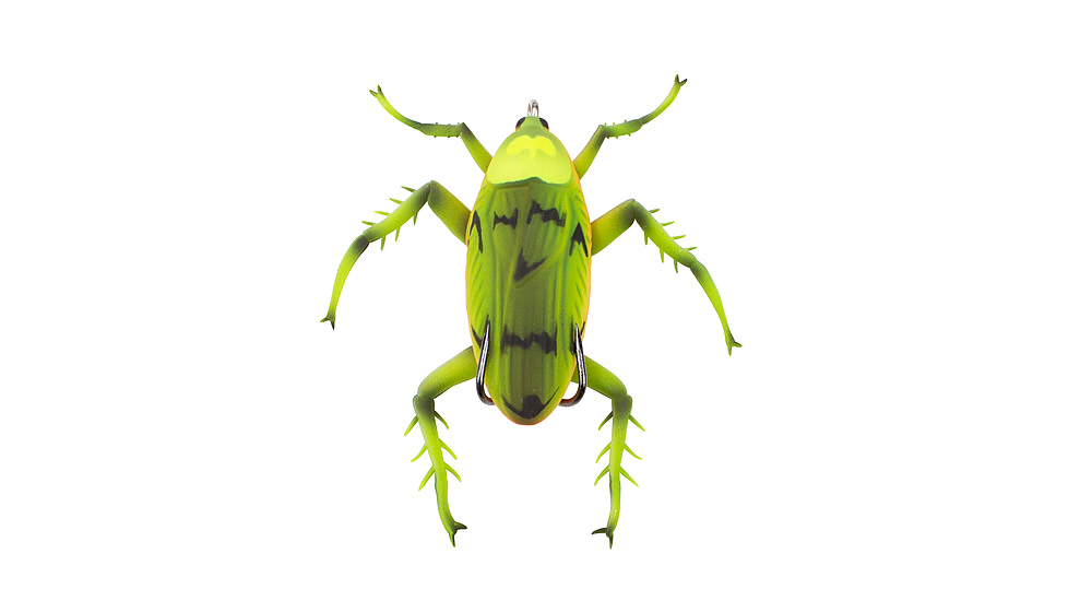 Lunkerhunt Reckless Roach Soft Bait, 1, 2in, Waterbug, HBRH03