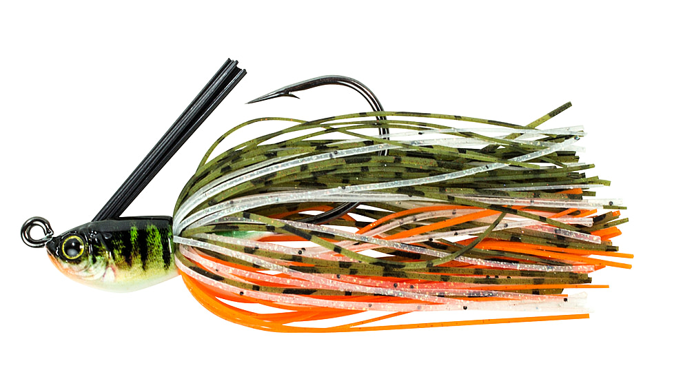 Lunkerhunt Skirted Swim Jig, Perch, 3/8 oz, SKJN02